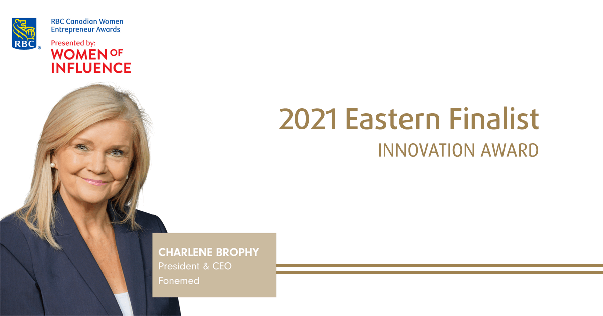Fonemed CEO Charlene Brophy named a finalist in the 2021 RBC Canadian Women Entrepreneur Awards