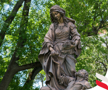Statue of Saint Elizabeth of Hungary in Bratislava