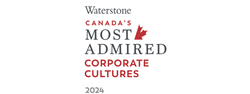 Waterstone Canada Most Admired Corporate Culture Awarded